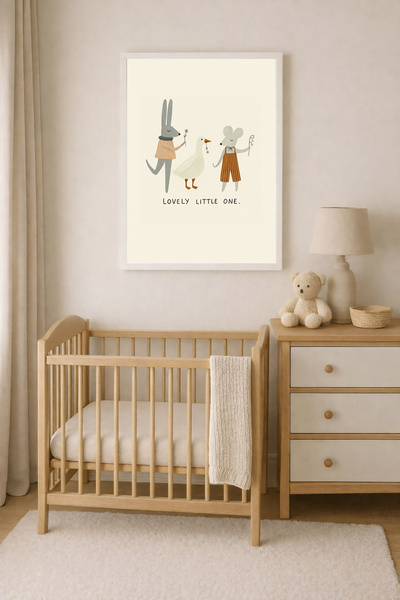 Koi Art Design Μοντέρνος πίνακας με θέμα το βρεφικό δωμάτιο, υψηλής ποιότητας...