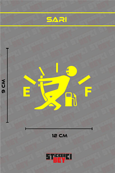 STİCKERCI BEY Guy Pulling a Gas Gauge Motorcycle Laptop Helmet Car Sticker De...