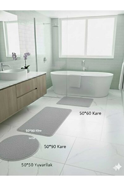 ALTUN CARPET Pano Plush Non-Slip Floor Mat Set, Consisting of 2-Piece + 3-Pie...