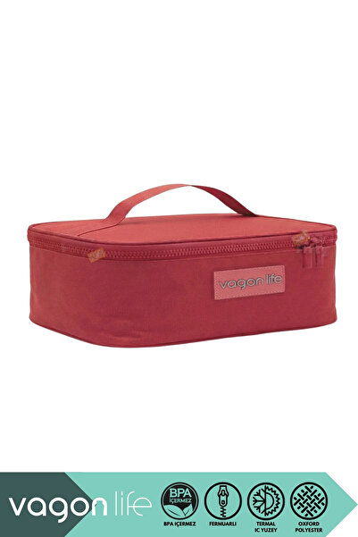 Vagonlife Термоізольований термос-ланчбокс розміром 27,5x20x9 см з оксфордськ...