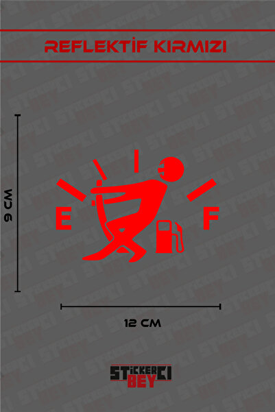 STİCKERCI BEY Guy Pulling a Gas Gauge Motorcycle Laptop Helmet Car Sticker De...