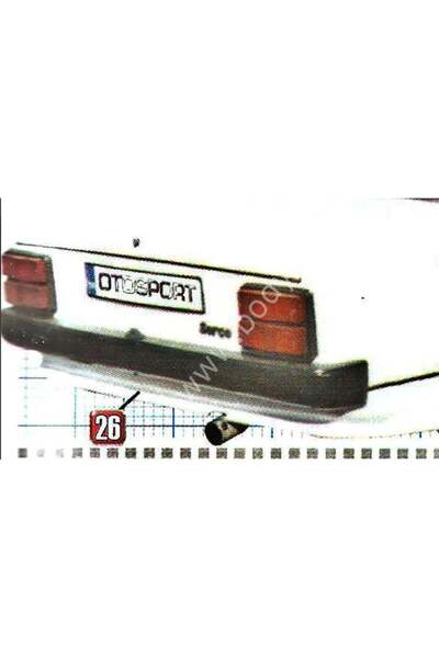 AksoyTuning Fiat 124 Uyumlu Yedek Parça Serçe Arka Tampon Eki