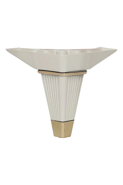 BafArt White Plastic Furniture Leg 4 Pieces