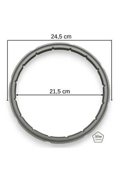 Emsan Montana Compatible Pressure Cooker Rubber Gasket 4-6 Liter Spare Parts Silicone Heat Resistant