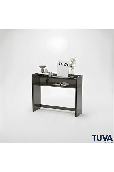 TUVA Collection ELESCA - Şeffaf Pleksi Dresuar Konsol Çalışma Masası | Minima...