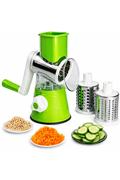 Generic 3 in 1 Manual Rotary Drum Grater, Hand Crank Cheese & Vegetable Slice...