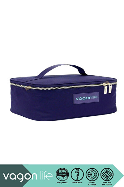 Vagonlife Термоізольований термос-ланчбокс розміром 27,5x20x9 см з оксфордськ...