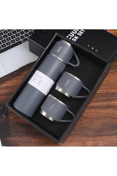 Nissan Stainless Steel Gift Set - 3 Pieces with Insulated Travel Mug and 2 Ad...