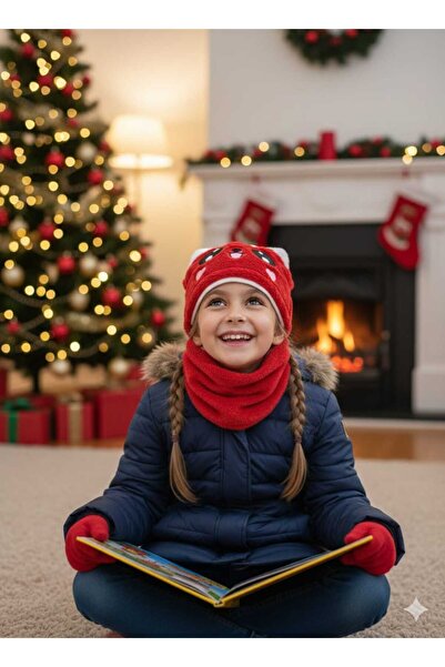 Betülce Căciulă de pluș pentru copii – cu figurine de animale, pentru iarnă ș...