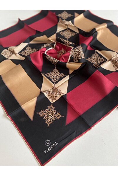 Vissona Шовковий шарф Tivil 17384 - 2 - 0001 - 0018 Чорний батик