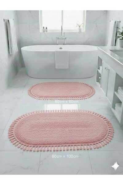 ALTUN CARPET Pano Plush Non-Slip Floor Mat Set, Consisting of 2-Piece + 3-Pie...