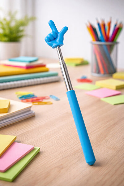 SYN AKSESUAR Uzayabilen Parmak Şeklinde İşaret Çubuğu –El Figürlü İşaret, Eği...