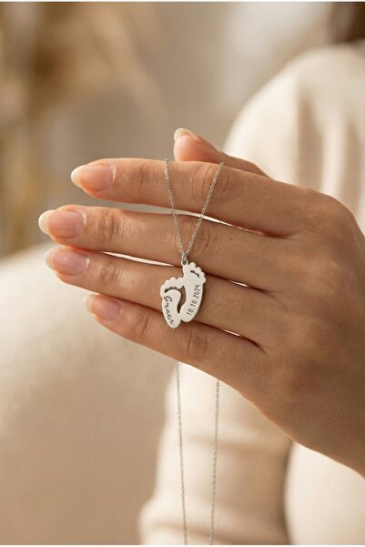 neshely jewelry 925 Ayar Orjinal Gümüş Kişiselleştirilebilir İsimli ve Tarih ...