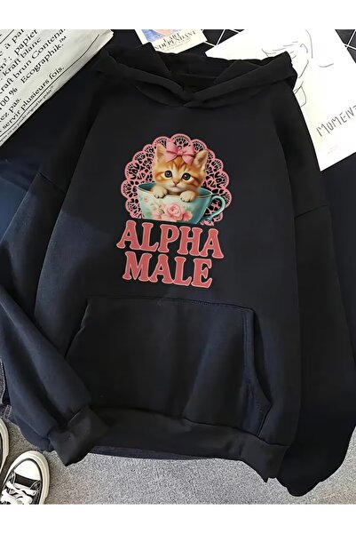 BOHEMGİYİM Φούτερ με κουκούλα Unisex με στάμπα