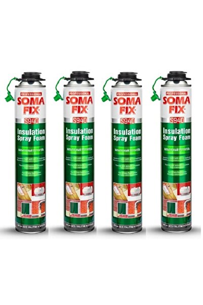 Somafix 4 ADET TABANCALI ISI VE SES YALITIM KÖPÜĞÜ S940 (tabanca dahil değildir)