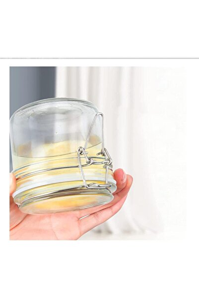 FUFU Glass Storage Jars with Airtight Clip Lid, Nut storage tank sealed fresh-keeping tank, Glass ai