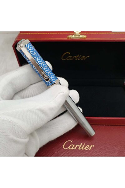 Cartier قلم كارتير سانتوس بنقوش مربعة
