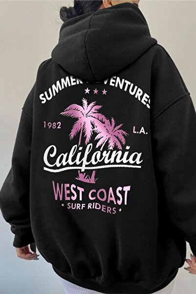 donamod Palmier negru pentru femei California cu imprimeu 3 fire cu căptușeal...