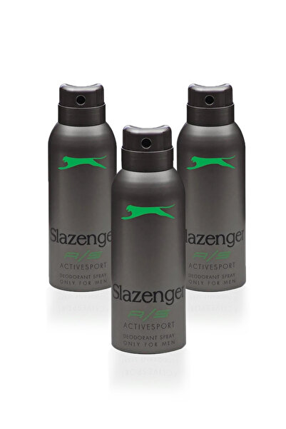 Slazenger Active Sport 3 lü Erkek Yeşil Deodorant