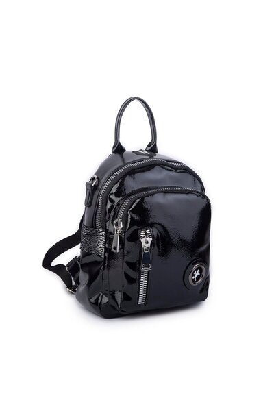 Nas Bag Kadın Dönüştürülebilir Sırt ve Omuz Çantası Şık Geniş Fermuarlı Çanta...