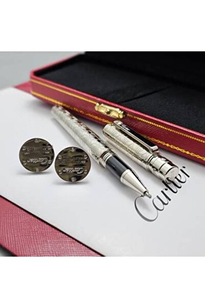 Cartier قلم كارتير سانتوس دومو مع كبك كارتير كلاسيك