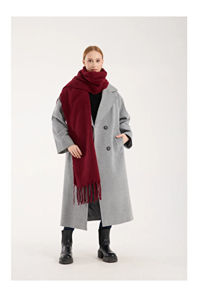 AYŞENURHASANOĞLU Unisex Puffy Düz Renk Şal Atkı