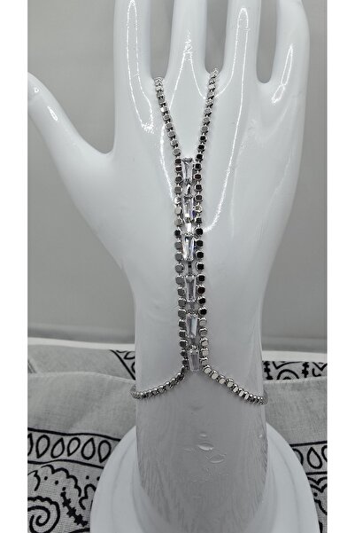 NO NAME Stainless Steel Silver Color Zircon Stone Şahmeran