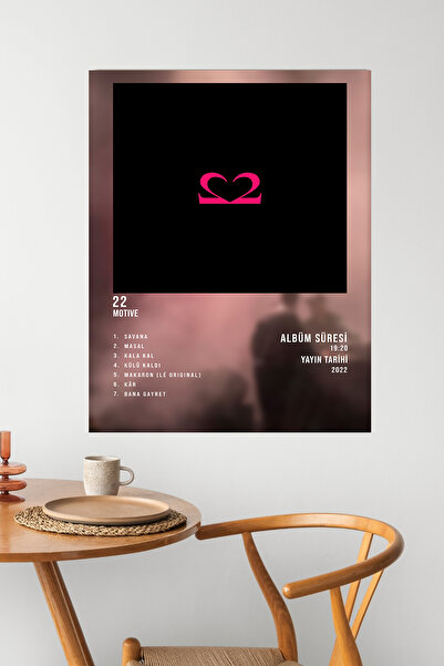 postercraft Motive 22 Albüm Tasarım Modern Panel Tablo Poster