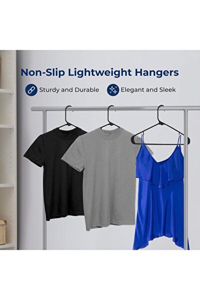 SereneLife Plastic Hangers 50 pcs