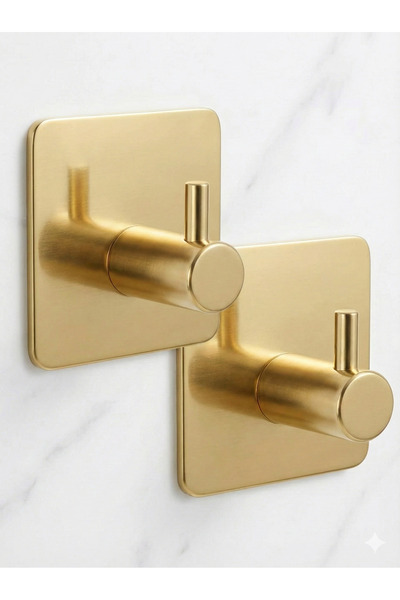 Staal 2’li Gold Askı Seti – 304 Paslanmaz Çelik, Parlak Altın Kaplama, Banyo ...