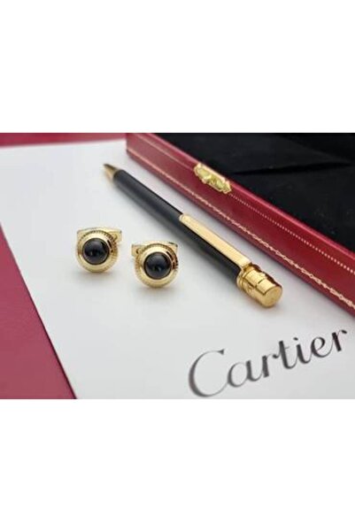 Cartier قلم كارتير سانتوس بنقوش هندسية مفرغة