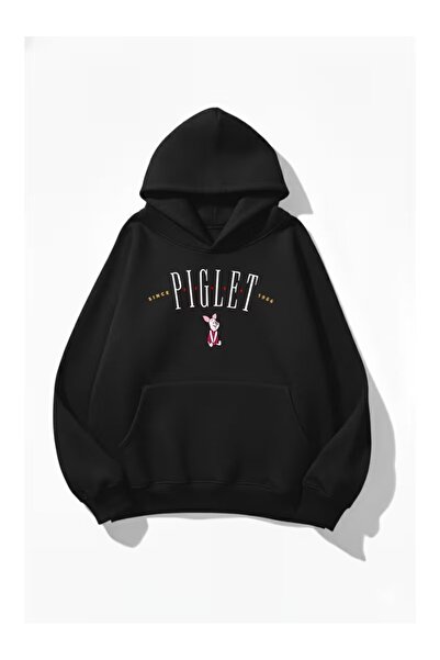 BOHEMGİYİM Unisex Printed Oversize Hooded Sweatshirt