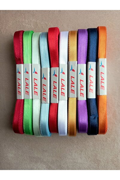 yörük tuhafiye 1 cm Satin Ribbon Mixed Color 10 Pieces (Model 3)