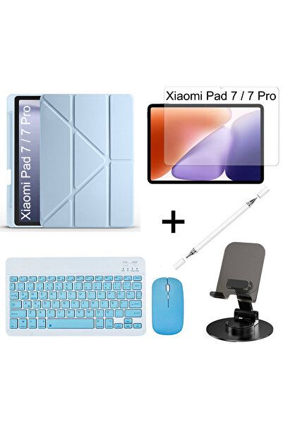 Yesnıce Xiaomi Pad 7 / 7 Pro Uyumlu Standlı Kalem Bölmeli Tablet Kılıfı Ve Te...