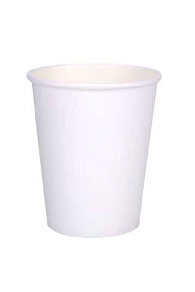 Generic مجموعة أكواب ورقية بيضاء للاستخدام مرة واحدة، 50 كوبًا