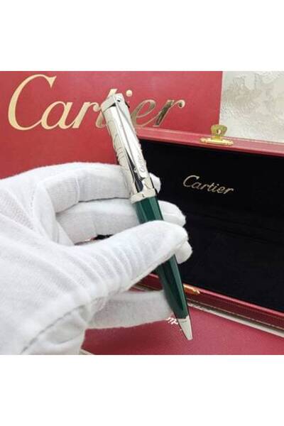 Cartier قلم كارتير سانتوس دي كارتير بنقش البراغي الأيقوني