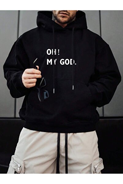 donamod Hanorac cu glugă cu șnur din seria Coko, cu buzunar cangur, cu grafic...