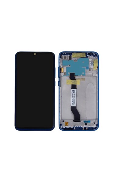 OEM Xiaomi Redmi Note 8 Lcd Ekran Kasalı - Mavi A++Süper Kalite
