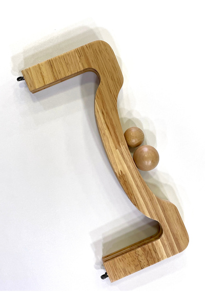 MasKEY Wooden Bag Purse Wooden Beaded