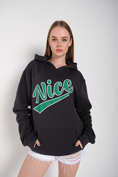 donamod Жіночий оверсайз-светр з принтом Nice TTS-NICEBASKITS