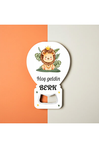 hedefPLUS 10 Adet Aslan Magnet Açacak Yeni Doğan Erkek Bebek, Doğum Günü, Erk...