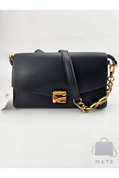 DSN Bakır Renk Tokalı Charm Zincir Askılı El Ve Omuz Çantası