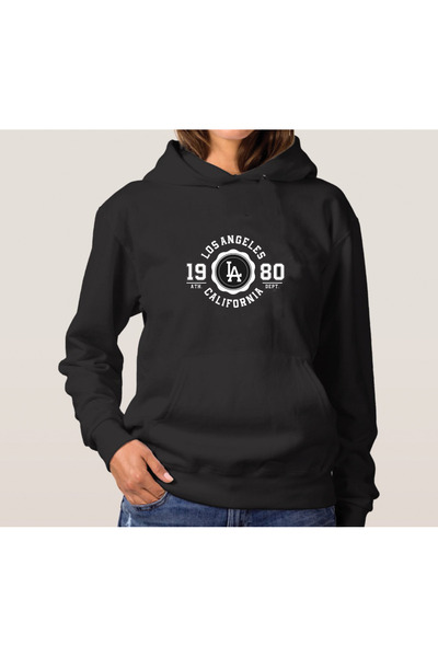 donamod Hanorac oversize cu glugă cu imprimeu unisex