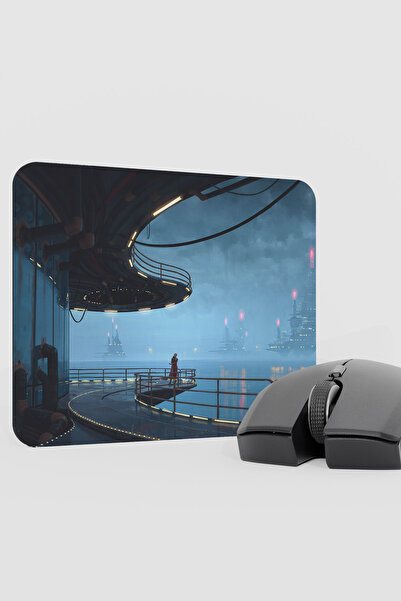 mousepad bastir Digital Ocean Ship V1 22X18 Gaming Rubber Non-Slip Base Mouse...