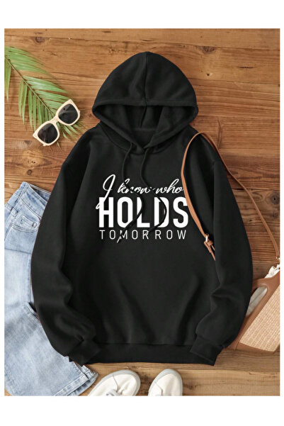 donamod Pumpkins negre unisex cu imprimeu cu glugă Swea tricou TS-TOMORROWSWEAT