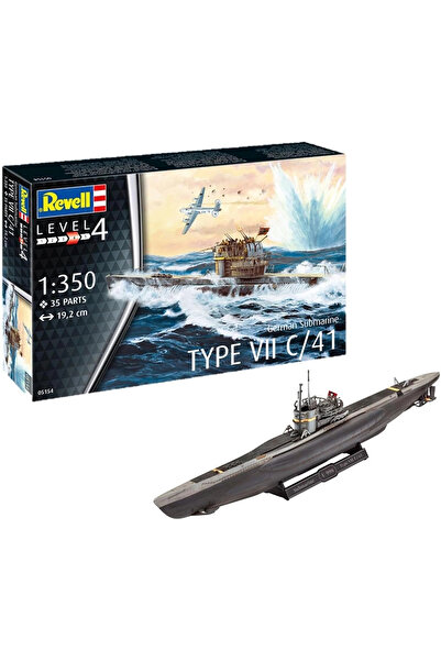 REVELL Model Kit 1:350 German Submarine Type VII C-41 5154
