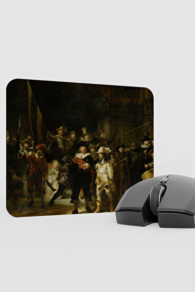mousepad bastir لوحة ماوس نايت جوارد تابلو ريمبرانت V3 22X18 للألعاب، قاعدة م...