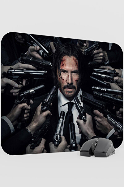 mousepad bastir John Wick V2 48X40 XL Gaming Rubber Non-Slip Base Mouse Pad M...