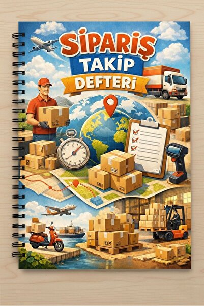 İmajmix دفتر تتبع الطلبات والشحنات A5 - 30 ورقة - دفتر تتبع يومي للشركات الصغيرة