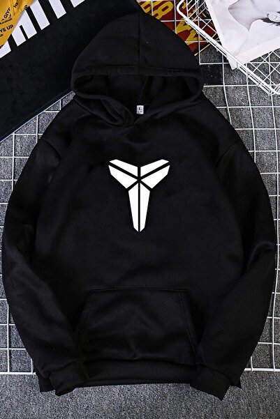 donamod Hanorac unisex cu imprimeu Kobe TY-negru-Kobelogo